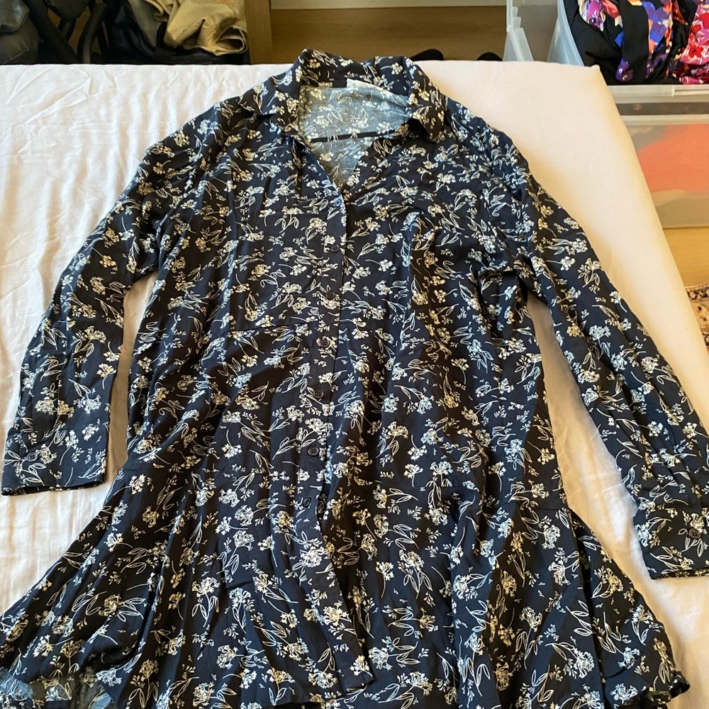 For The Republic Floral Button Down Dress